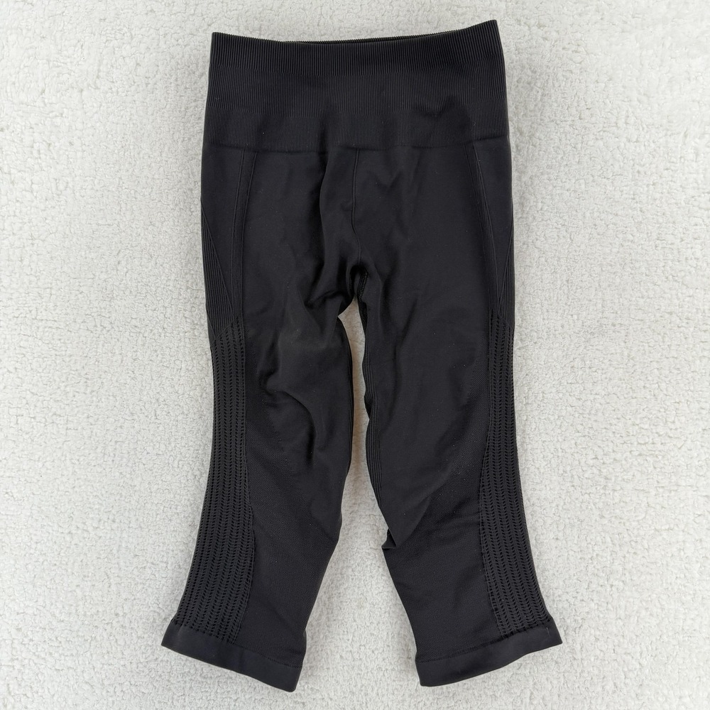 Lululemon Capri Leggings Womens 6 Gray Seamless High Rise Mesh Yoga Running Gym